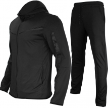Survêtement d'automne en imitation coton pour homme, survêtement à capuche zippé