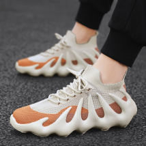 Men's shoes spring and summer 2023 new casual shoes men's trendy sports shoes flying woven mesh coconut running shoes men