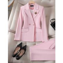 Vêtements pour femmes Veste de costume rose tempérament professionnel