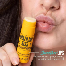 Brazilian Kis Lip Balm Long Lasting Nourishing Lip Gloss Fade Lip Lines Anti-Dry Jelly Lip Butter Woman Beauty for Cracked Lips