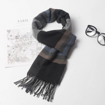 Check scarf for male fashion and male warmth keeping scarf for male in autumn and winter