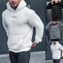 Vêtements pour hommes Sweat à capuche pour hommes Manteau à capuche en peluche