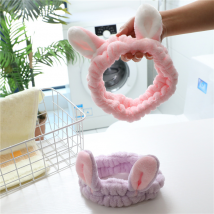 Cute Three-dimensional Rabbit Ears Face Wash Hair Band Makeup Mask Hair Band Headband Hair Accessories