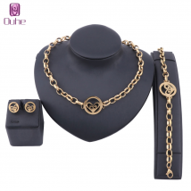Femmes personnalisé coeur collier en acier inoxydable pendentif collier ras du cou Bracelet boucle d'oreille amant ensemble de bijoux cadeau
