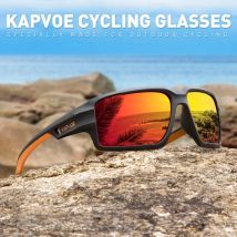 Lunettes de soleil de pêche polarisées Kapvoe pour hommes, VTT, vélo de montagne, cyclisme, femmes, lunettes de sport, randonnée, pêche