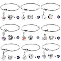 Charm Bracelets Diy Snake Bone Chain Accessories Bracelet Suitcase Travel Charms