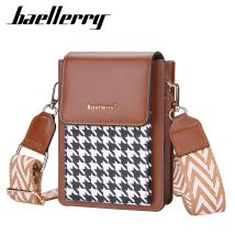 Shoulder Bags for Women 2023 New Fashion Plaid Contrasting Color Suction Buckle Mobile Phone Bag Stylish and Versatile Crossbody Bag