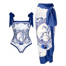 Women's Clothing Swimwear Conservative One Piece Bikini Swimsuit Set Women Wholesale Mesh Cover up