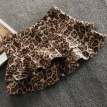 Women's Clothing Leopard Print Puffy Skirt Spring New Style Fashion Slim Short High Waist Hip Skirt