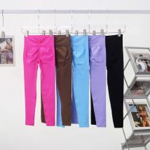 Women Clothing Waist Deep V Hip Lift Line Yoga Pants Women's High Waist Fitness Pants Peach No Embarrassment Line Seamless Track Pants