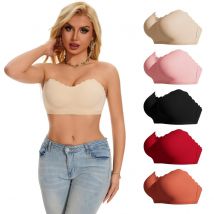 Sous-vêtements et vêtements de nuit Soutien-gorge sans bretelles antidérapant pour femme avec boucles dans le dos