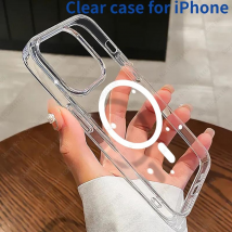 Coque pour iPhone 15 11 12 13 14 Pro Max Mini Coques en acrylique transparent