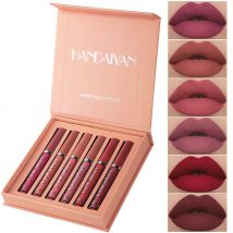 Gwong 6Pcs Matte Liquid Lipstick Waterproof Long Lasting Lip Gloss Cosmetics