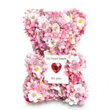 Fournitures de fête Nouveau produit créatif Ours en rose simulé Cadeau de demande en mariage Confession d'anniversaire à faire soi-même Cadeau de mariée