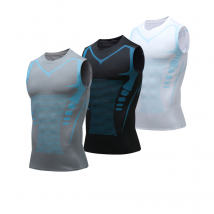 Vetement homme Gilet moulant Collant basket homme gilet d'entrainement