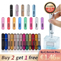 5ml Mini Portable Bottom Pump Refillable Perfume Refillable Spray Bottle Empty Cosmetic Container Atomizer Bottle Travel