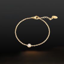 Popular Korean Style Bracelet with Diamond Zircon Titanium Steel Bracelet Simple Style Stainless Steel Bracelet with Diamond