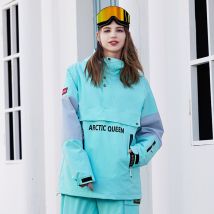 Women's ski hoodie suit OVER SIZE snowboard and double board ski clothes and pants