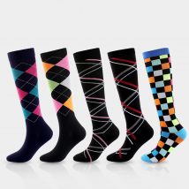 Chaussettes de compression amincissantes pour hommes et femmes, chaussettes de compression de sport à tube long, chaussettes de course en plein air, chaussettes de compression