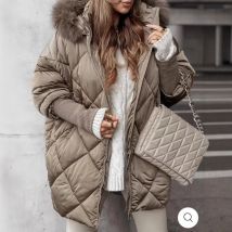 Veste cardigan à capuche d'hiver pour femme