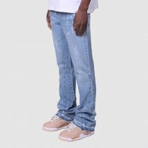 Men's Hip Hop Jean Joggers Loose Fit Streetwear Biker Baggy Jeans Pants Straight Jeans
