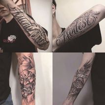 Juice Tattoo Sticker Herbal Semi-Waterproof Non-Reflective Men's Forearm Flower Arm Personalized Long-Lasting High-End