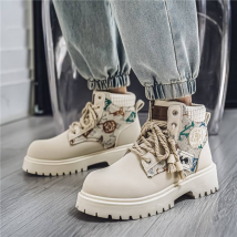 Bottes pour hommes, chaussures décontractées pour hommes, bottes à lacets légères, imperméables et antidérapantes
