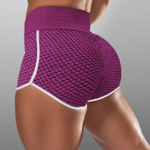 short de course en jacquard taille haute pour femme