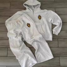Pull à capuche pour homme, ensemble automne-hiver, pull zippé, cardigan, pantalon de sport décontracté