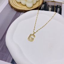 Korean Fashion Simple and Versatile Art G-Letter Necklace New Pendant Accessories Decoration Hot Selling in 2022