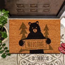 Tapis de porte d'entrée de maison de style américain rétro transfrontalier, tapis de porte antidérapant, tapis de pied d'entrée résistant à la saleté, tapis de sol décoratif, tapis de porte de toilette