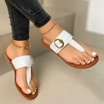 UN 2022 Tendance Nouvelles Femmes Été Pieds Et Orteils Sandales À Fond Plat Mode Pantoufles De Serrage