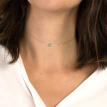 Collier électrolytique en alliage pour femmes, pendentif turquoise, nouvelle chaîne de cou, exquis et minimaliste
