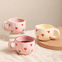 Tasse d'amour créative, tasse à eau en céramique de haute qualité, tasse de couple pour la maison, tasse à café délicate et mignonne pour le bureau