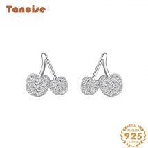 Tancise Silver Zircon Earrings Drop Earrings For Women Wedding Party Gifts