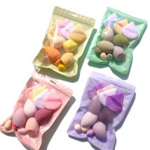 Macaron Color 11 Piece Powder Puff Set Beauty Egg Thumb Powder Puff Cotton Powder Puff Mini Powder Puff