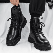 Bottes de moto à la mode de style britannique pour hommes