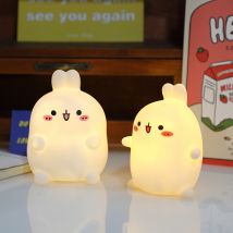Lampe de chambre à coucher en forme de typhon ins, célébrité d'internet, cadeau d'anniversaire pour fille, ornements en forme de cœur, lampe de chevet en forme de lapin, veilleuse
