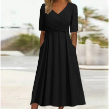 Vêtements pour femmes Été Nouvelle robe à manches courtes Vêtements pour femmes Robe de personnalité