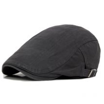 Mode LDSLYJR Été Couleur Unie Gavroche Casquettes Hommes Coton Casquette Plate À Visière Femmes Peintre Béret Chapeaux 01