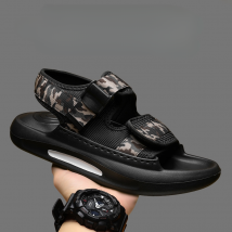 Sandals For Men Summer Wear Non-slip Wear-resistant Dual-use Driving Casual Sandals For Men Student Beach Shoes