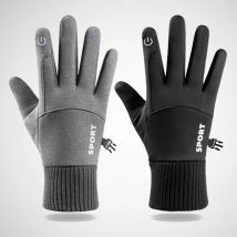 Gants d'extérieur unisexes pour hommes, polaire d'hiver, chauds, tactiles, antidérapants, équitation, alpinisme, ski, gants de sport imperméables et coupe-vent