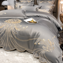 2/3/4 pièces ensembles de literie coton pur coton glace soie broderie housse de couette drap de lit drap de lit literie
