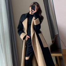 Manteau d'hiver Double boutonnage Cardigan Thermique Anti-rides Revers Femmes Manteau D'hiver Femmes Pardessus pour Shopping Manteaux