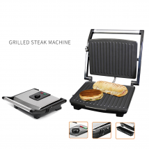 Machine à sandwich pour la maison et le bureau en acier inoxydable 202, grille-pain à nouilles grillées, plaque antiadhésive amovible, gril électrique 2000 W