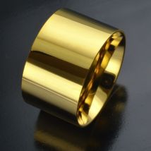 Bagues pour hommes et femmes, alliances, placage sous vide, bijoux en acier inoxydable R259