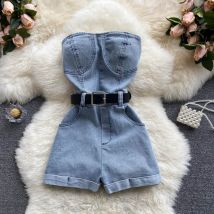 Short taille haute amincissant à jambes larges pour femmes, petite combinaison décontractée, pantalon tendance pour filles, nouvelle collection