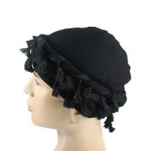 Offre spéciale 2024 hommes Punk Burr Trim torsadé queue frange coton Bandana Hop Turban chapeaux tête Wrap bonnet casquette couleur unie Docker chapeau