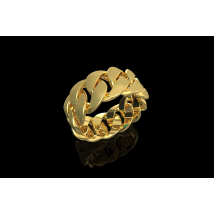 Women's Fashion Jewelry Business Punk Rock Vintage Bohemian Gem Crystal Zircon Gold Twisted Ring