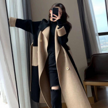 Manteau d'hiver Double boutonnage Cardigan Thermique Anti-rides Revers Femmes Manteau D'hiver Femmes Pardessus pour Shopping Manteaux